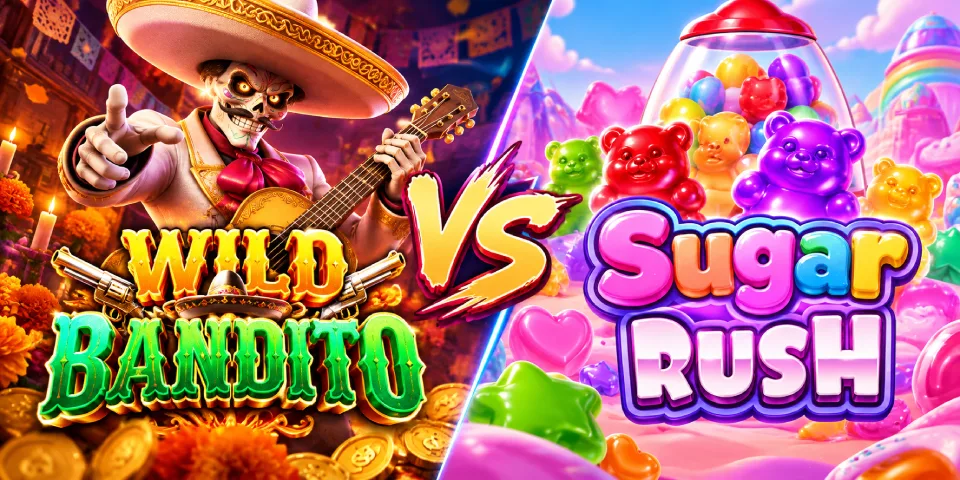 Wild Bandito ou Sugar Rush: qual jogar? Comparativo